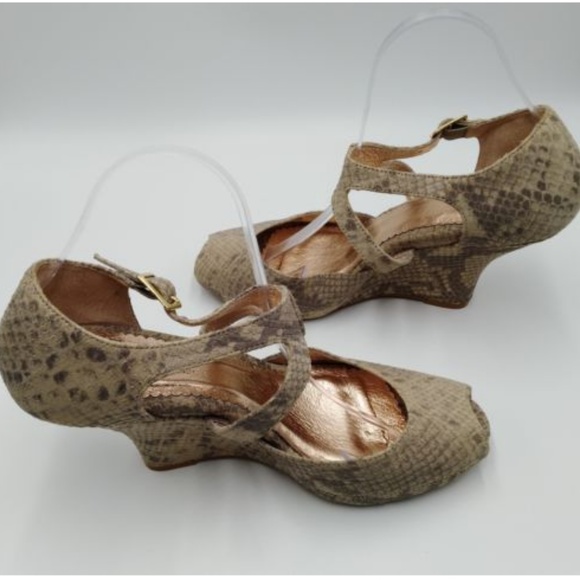 Anthropologie Miss Albright Size 10 Wedge Peep Toe - Picture 5 of 6